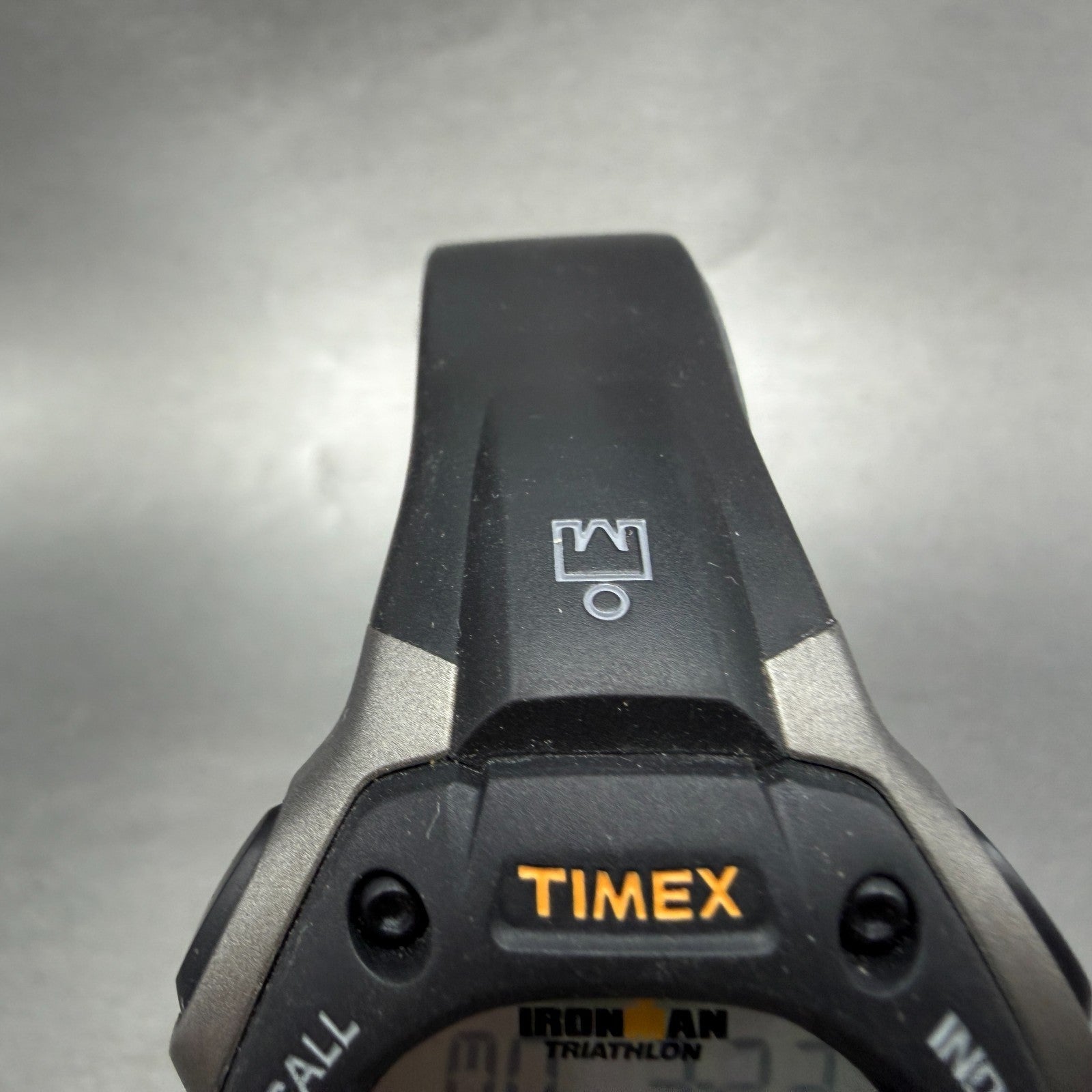 Timex Ironman Triathlon Watch Men 38mm Digital Gray  Alarm Chrono New BatteryLP4