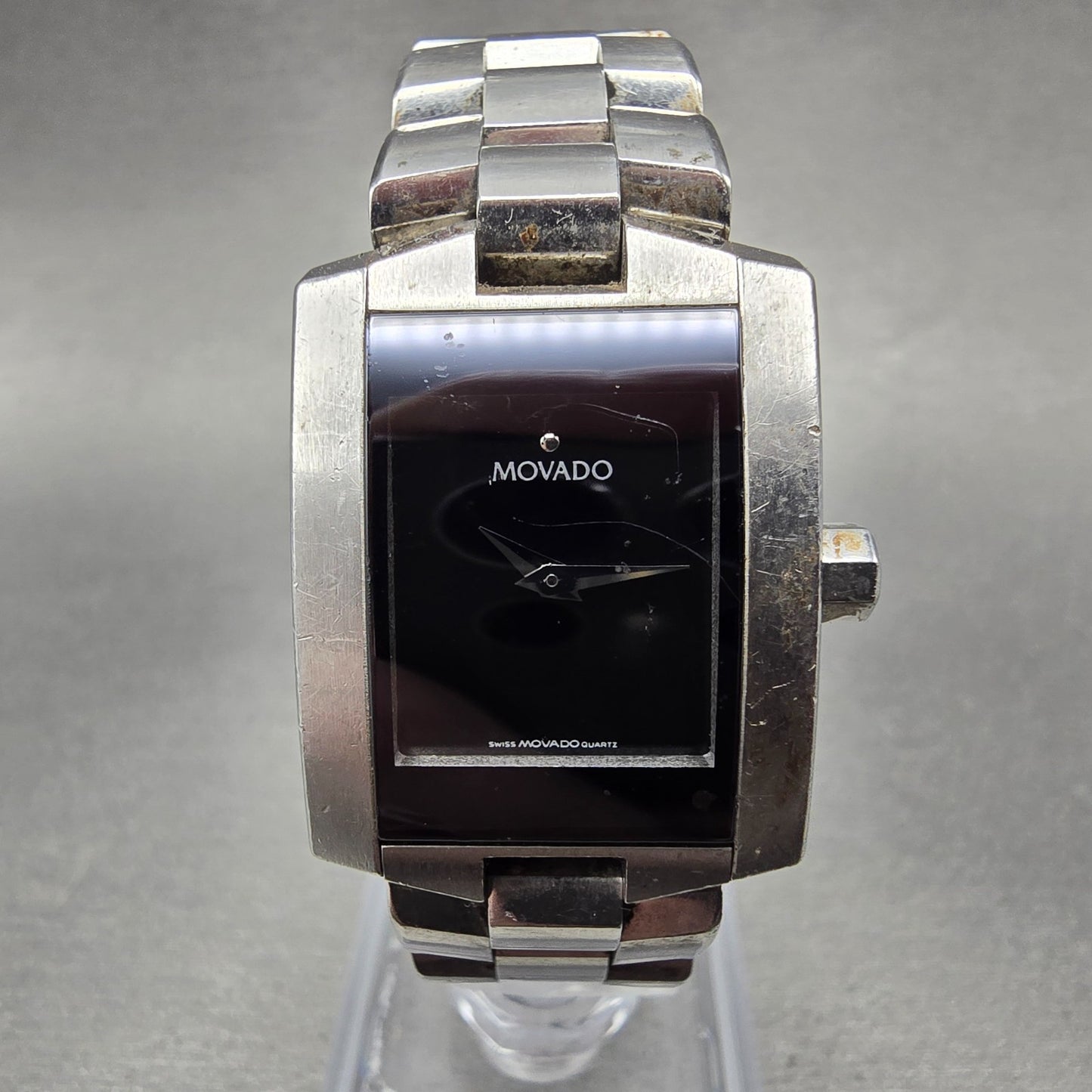Movado Eliro Watch Women 22mm Black Dial Stainless Steel 84 C1 415.A PARTS0