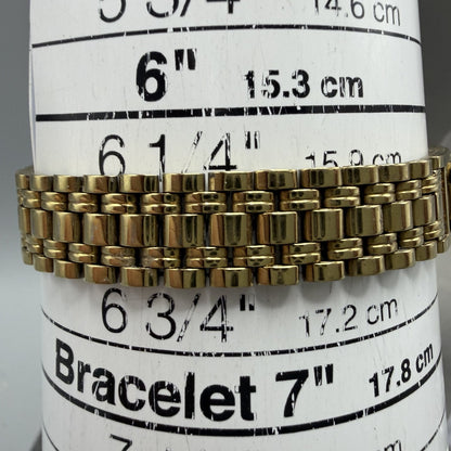 Seiko Tank Watch Women 18mm White Dial Gold Tone Rectangle V401-5129 NewBatt10