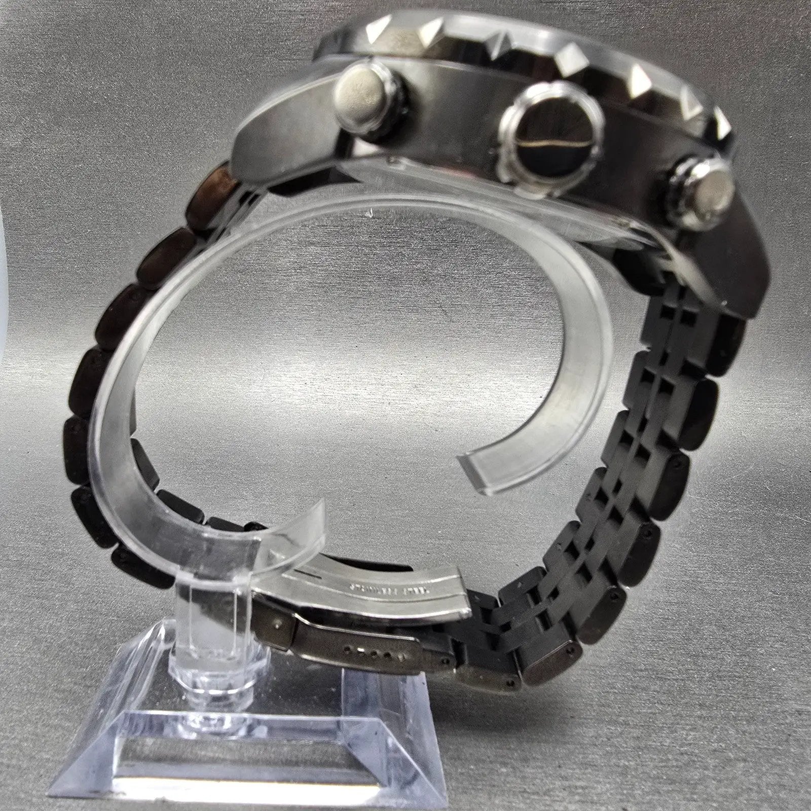 Invicta Coalition Forces Watch Men 57mm Black Dial Black Tone Round New Battery6