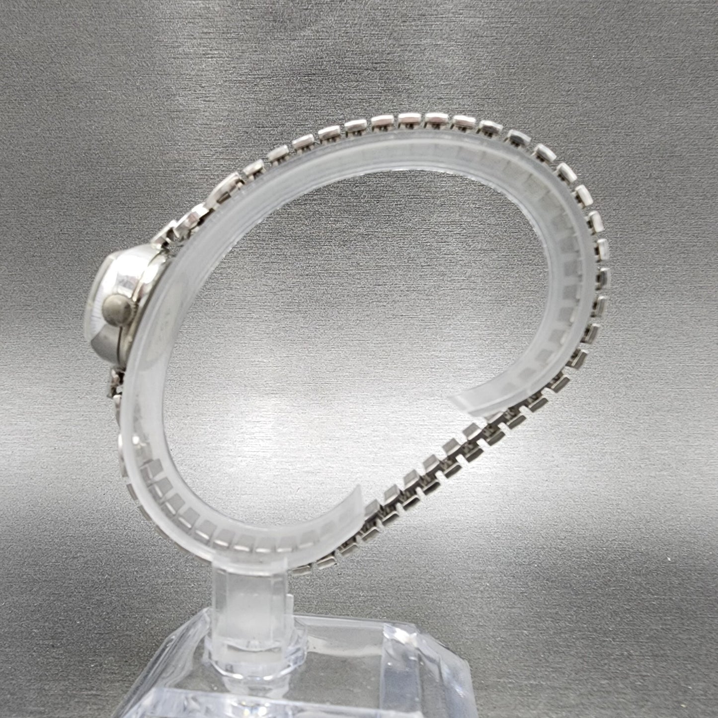 Wittnauer Watch Women 19mm White Dial Steel Round Manual Wind Runs NOS