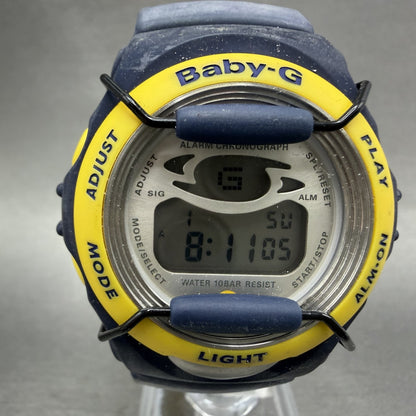 Casio baby G Watch Women 39mm Blue Yellow Digital BG-390  New Battery1