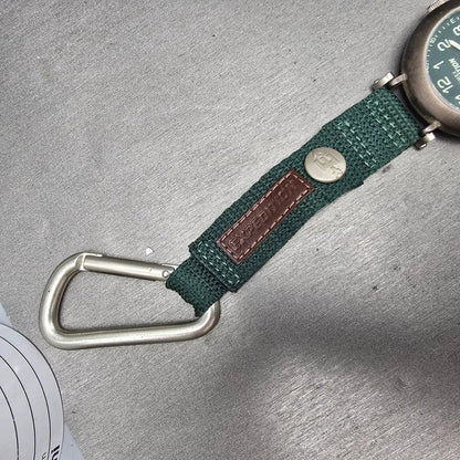 Timex Expedition Pocket Watch Men 45mm Green Dial  Gray Round New Battery7
