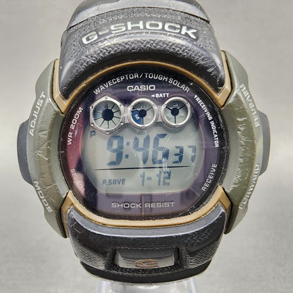 Casio G-Shock GW-002KA Watch Men 46mm Digital Black Tone Round Alarm Chron Works