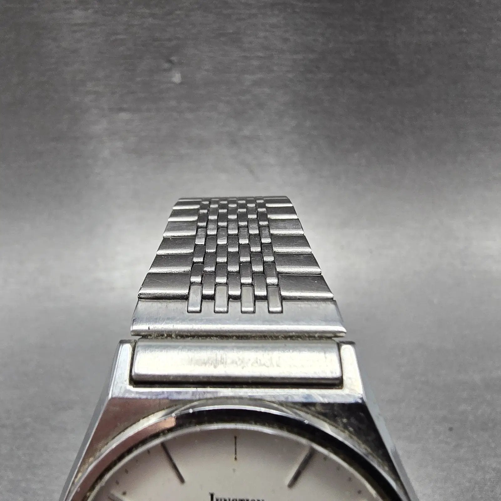 Vega Junction Watch Men 35mm White Dial Silver Tone Daydate Round New Battery4