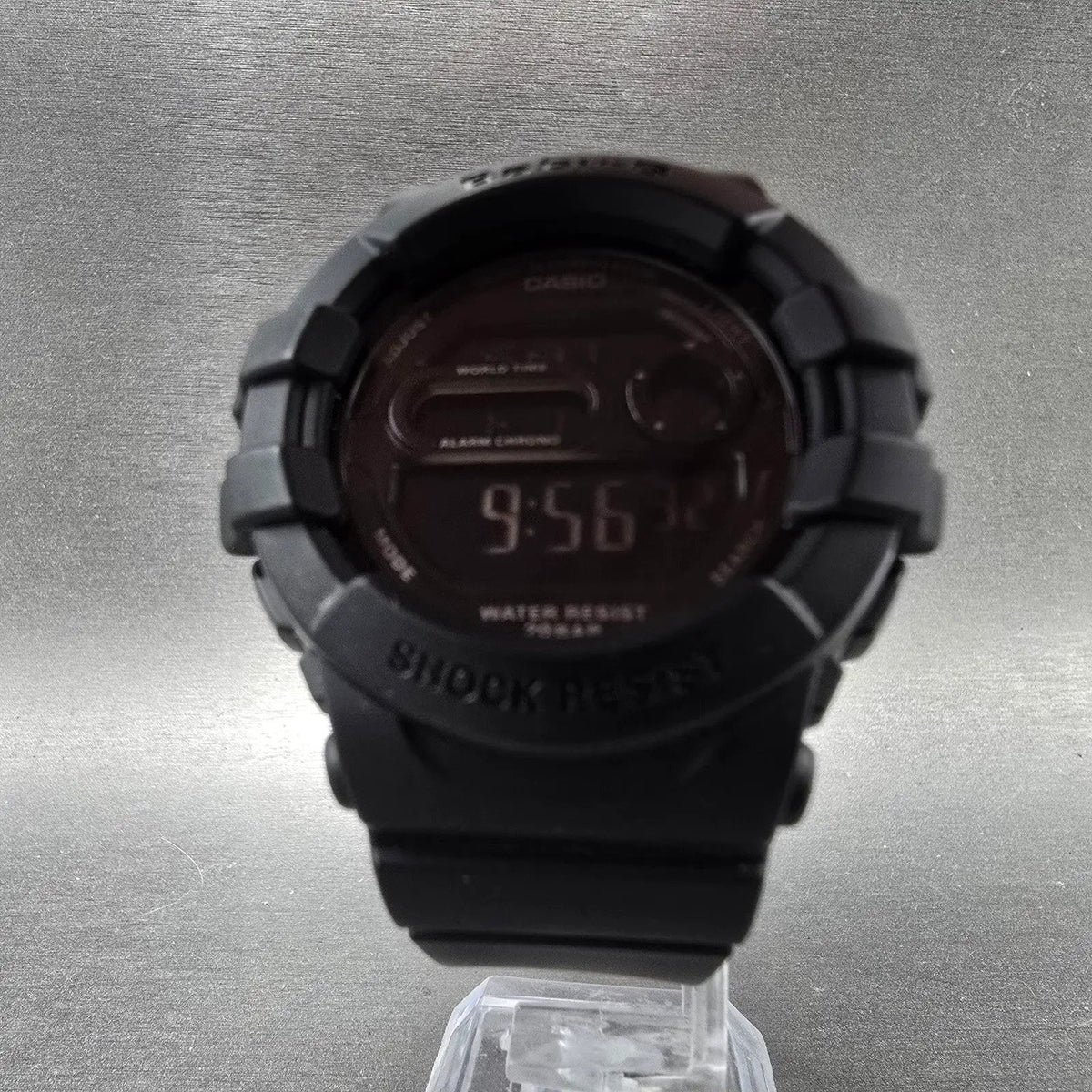 Casio Baby-G BGD-140 Watch Women 43mm Black Dial Black Chrono Alarm New BatteryL5