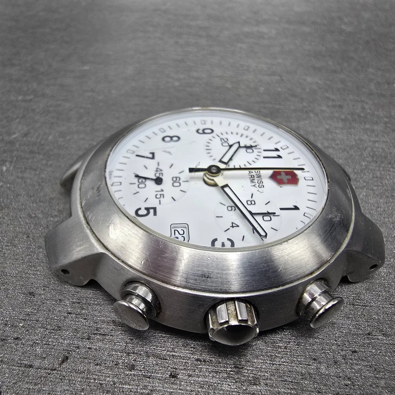 Victorinox Swiss Army Maverick chronograph Watch Men 42mm White Dial Steel Works5