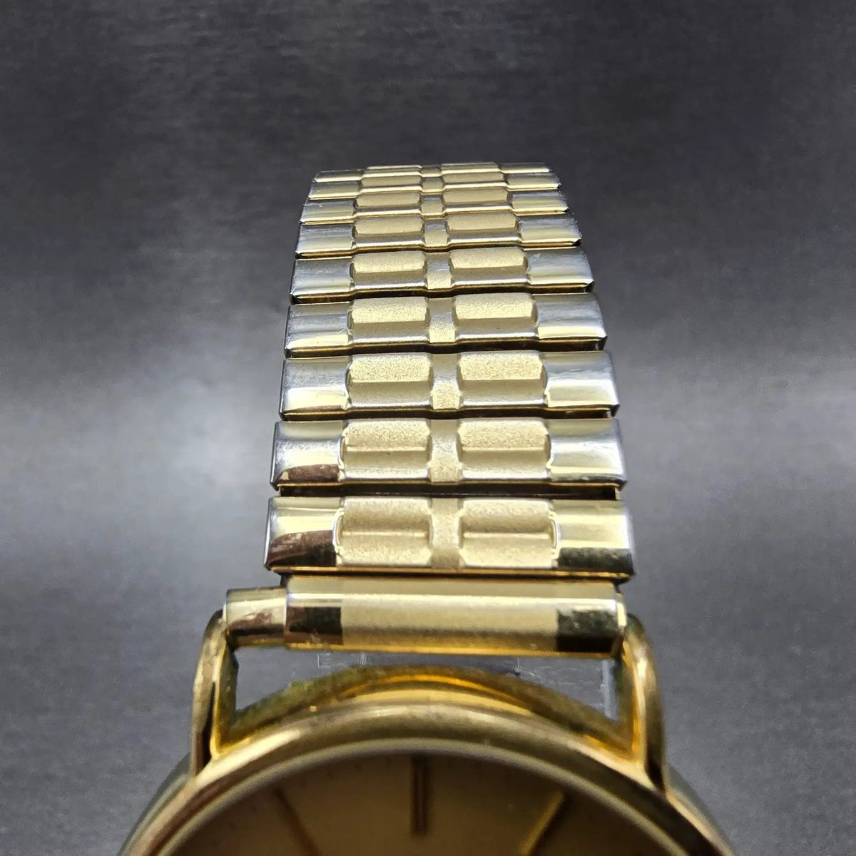 Longines Watch Men 33mm Gold Dial Gold Daydate Round L114.2 NO BACK!!!! New Batt4