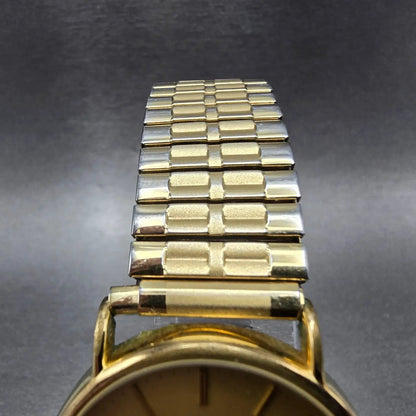 Longines Watch Men 33mm Gold Dial Gold Daydate Round L114.2 NO BACK!!!! New Batt4