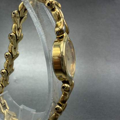 Seiko Watch Women 17mm Champagne Dial Gold Tone Round 1F20-0B20 New Battery3