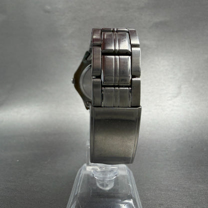Seiko ALBA Field Watch Men 36mm Black Dial Silver Tone Round V501-0DA0 New Batt7