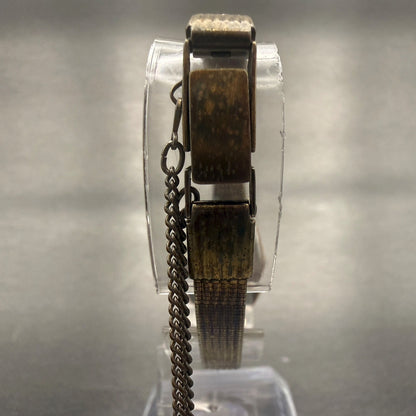 Seiko Watch Women 20mm Champagne Dial Gold Tone Oval 2320-5680 New Battery7