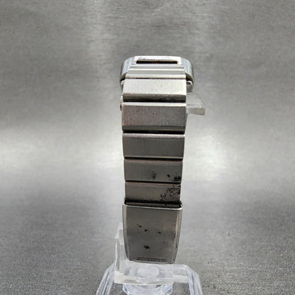 Seiko Tank Watch Women 19mm Black Dial White Gold Plated Manual 114490 PARTS7
