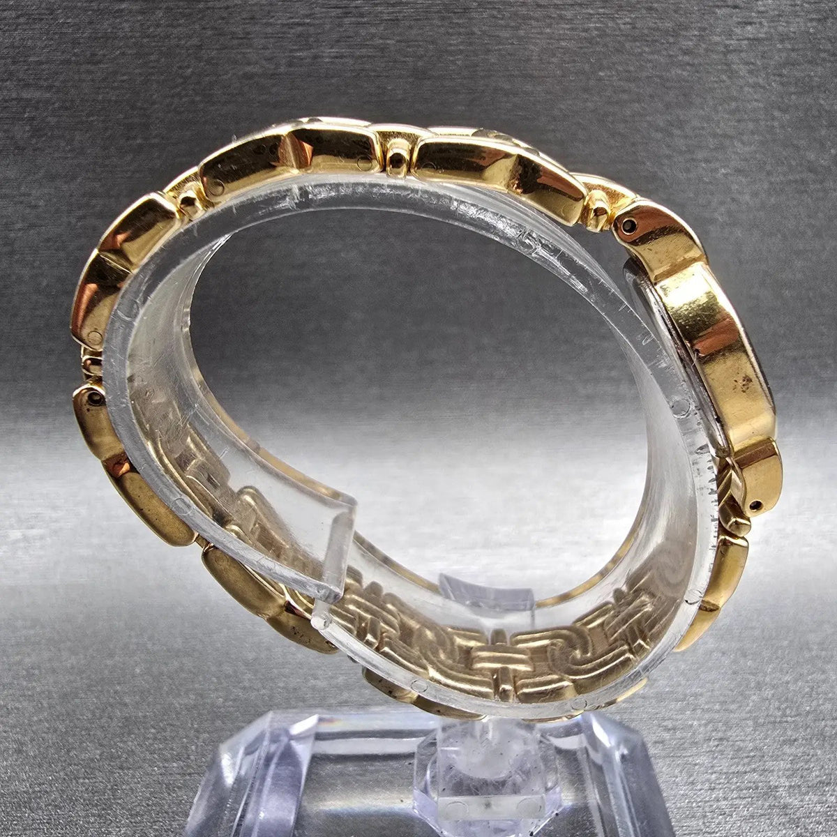 Citizen Watch Women 17mm Blue Dial Gold Tone Hexagon 3220-328353 New Battery8