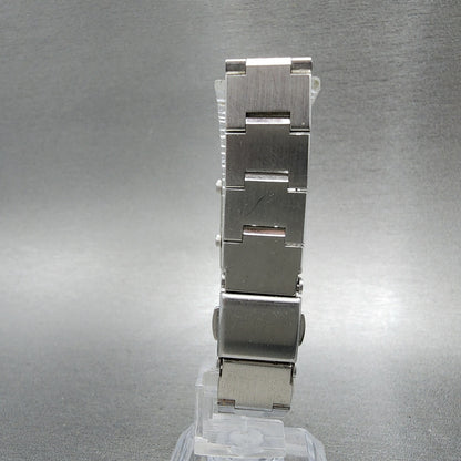Citizen XC Tank Dual Time Watch Women 18mm Silver Dial Silver Tone New Battery