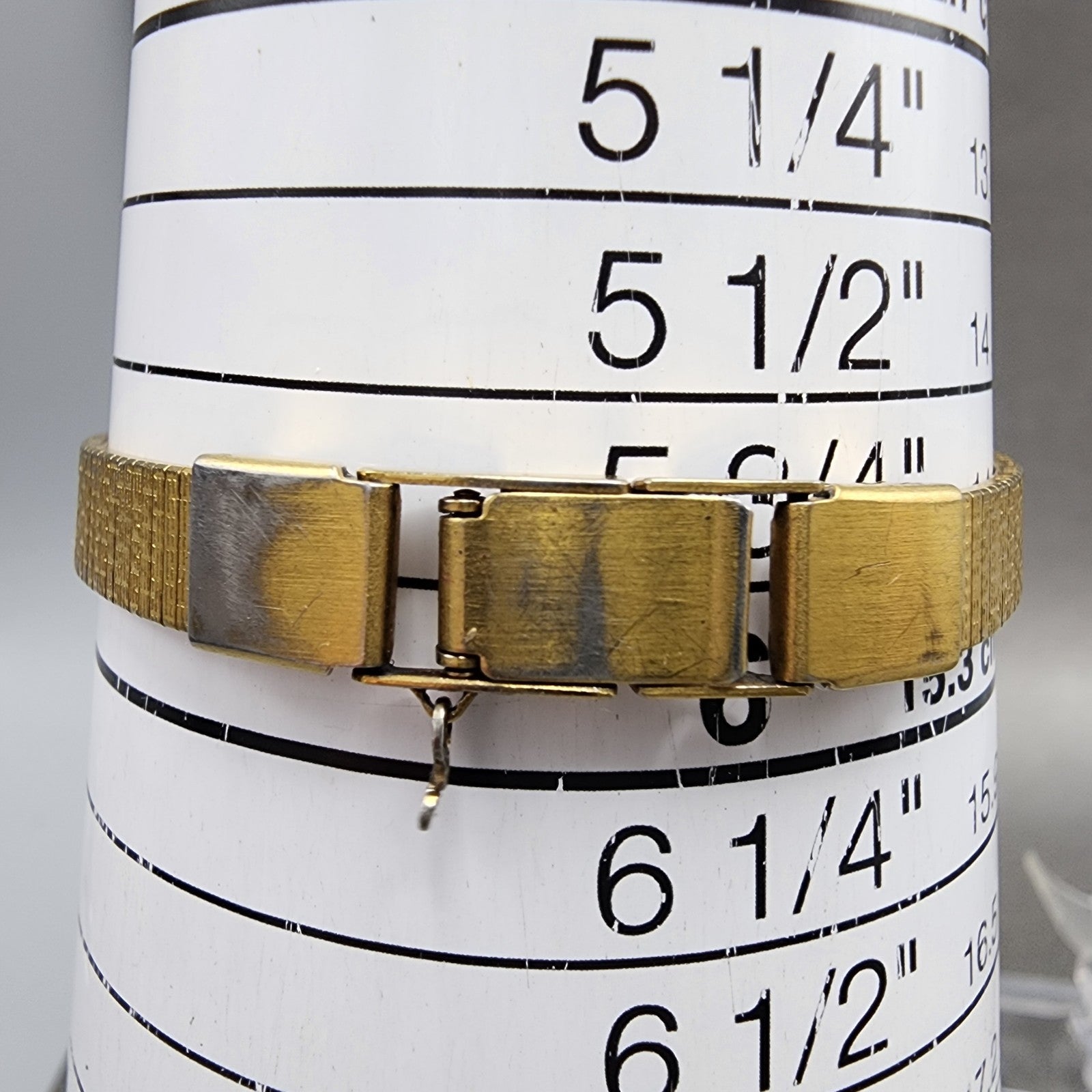 Citizen CQ Watch Women 16mm Black & Gold Dial Gold Tone Oval New Battery VTG10