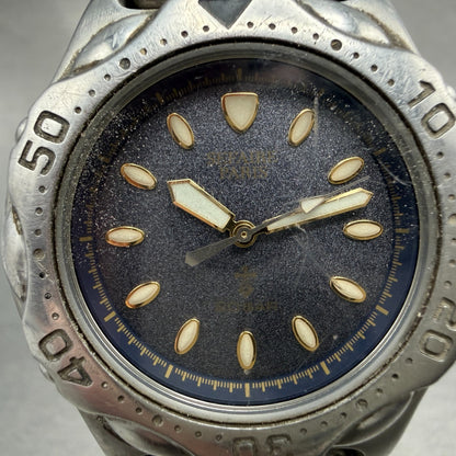 Seiko Alba Sefaire Dive Watch Men 38mm Blue Dial Steel Round V701-1Y59 New Batt1