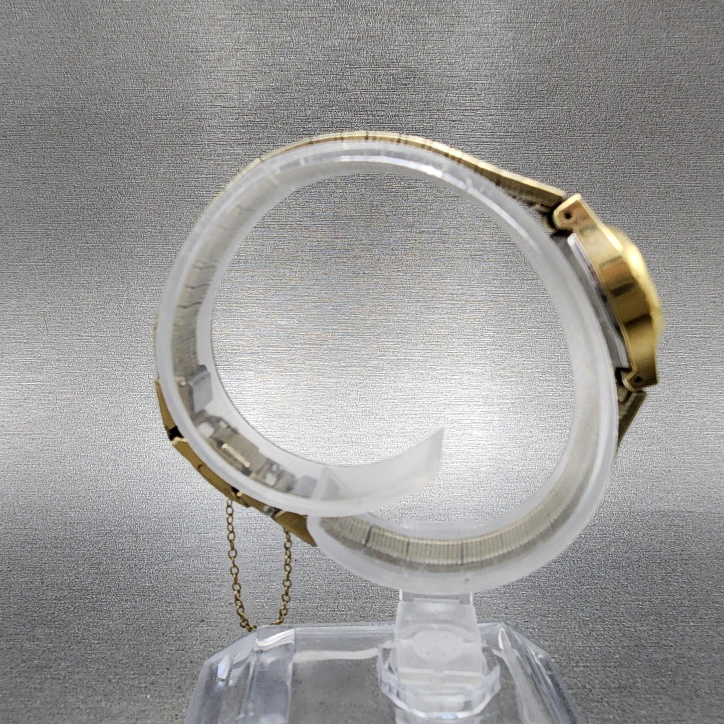 Seiko Watch Women 17mm Champagne Dial Gold Tone Manual 173440 Runs8