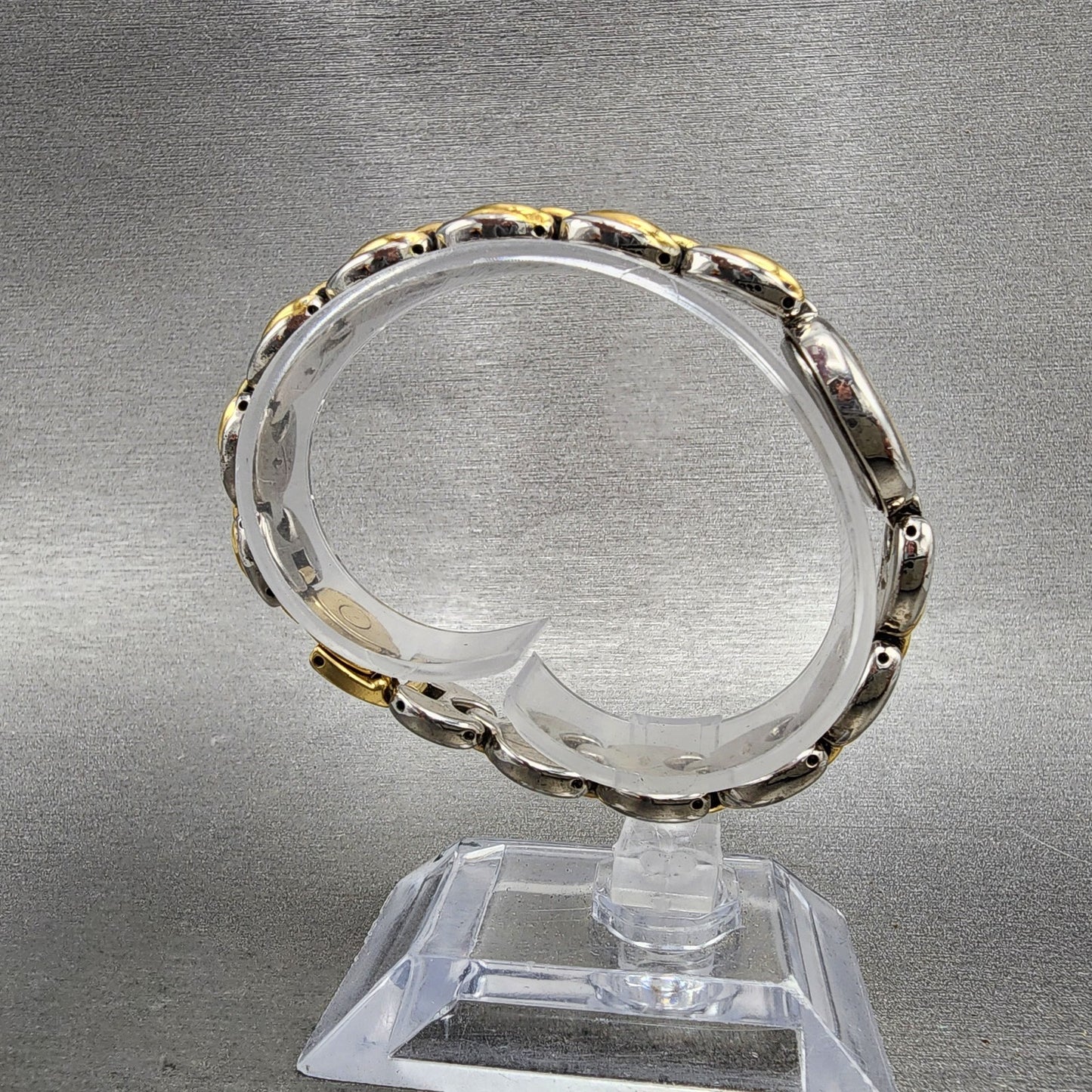 Seiko Watch Women 17mm Cream Dial Two Tone Oval Vintage 4N00F130 New Battery8