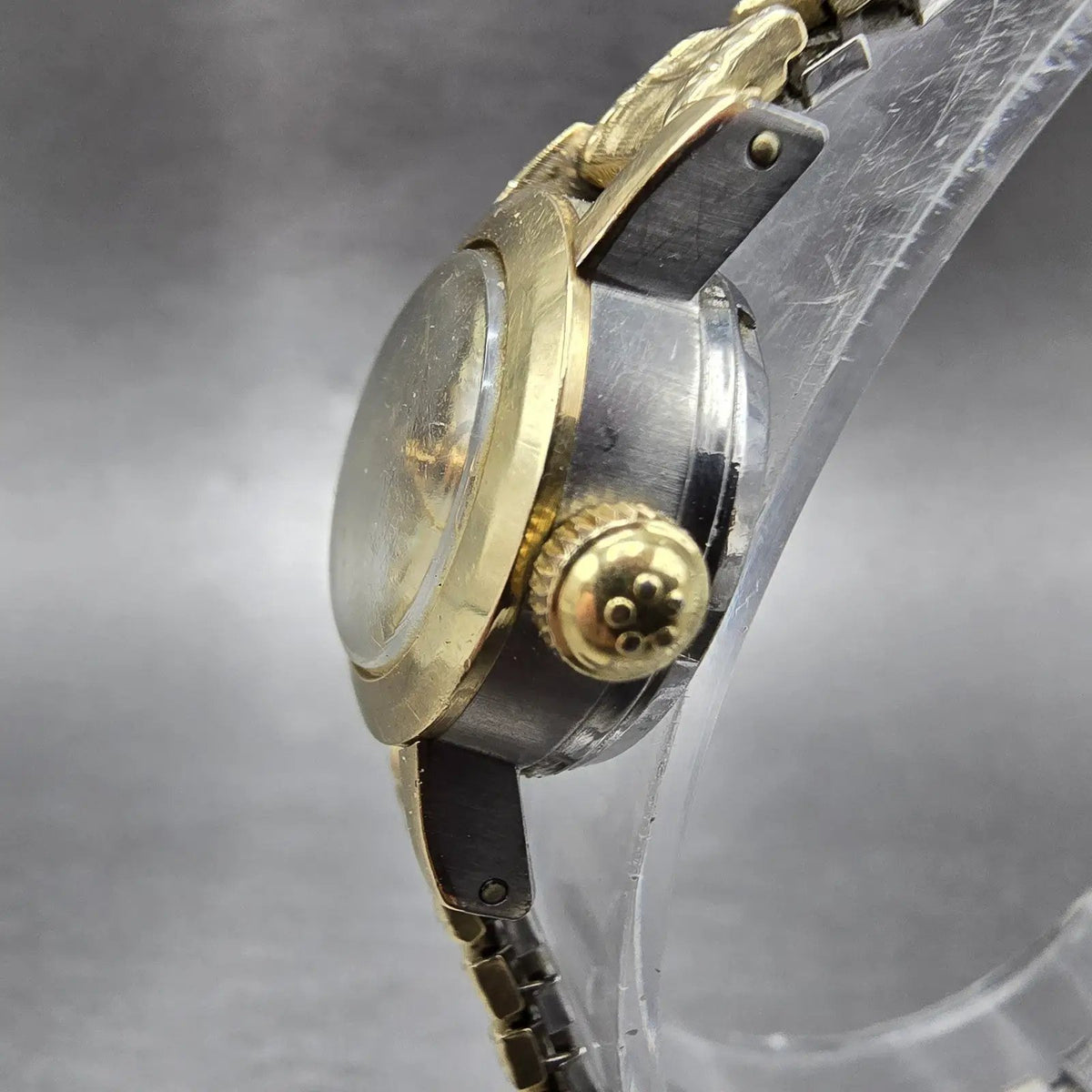 Eterna Matic Watch Women 19mm Cream Dial Two Tone Round Automatic Works VTG2