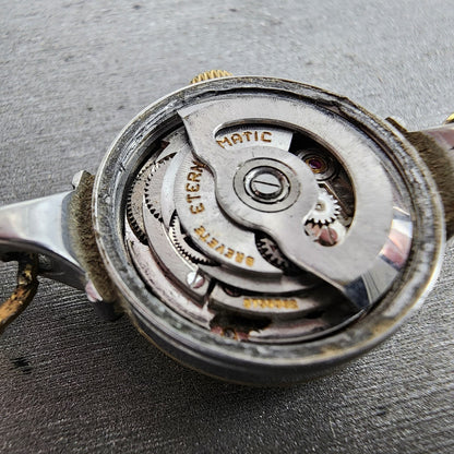 Eterna Matic Watch Women 21mm Cream Dial Gold Tone Automatic PARTS Vintage11