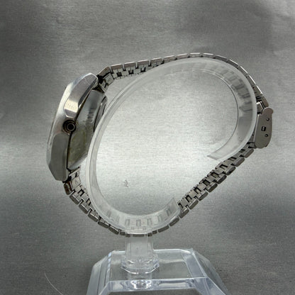 Seiko Digital Watch Men 35mm Silver Tone Chronograph 0634-5000 PARTS Vintage7