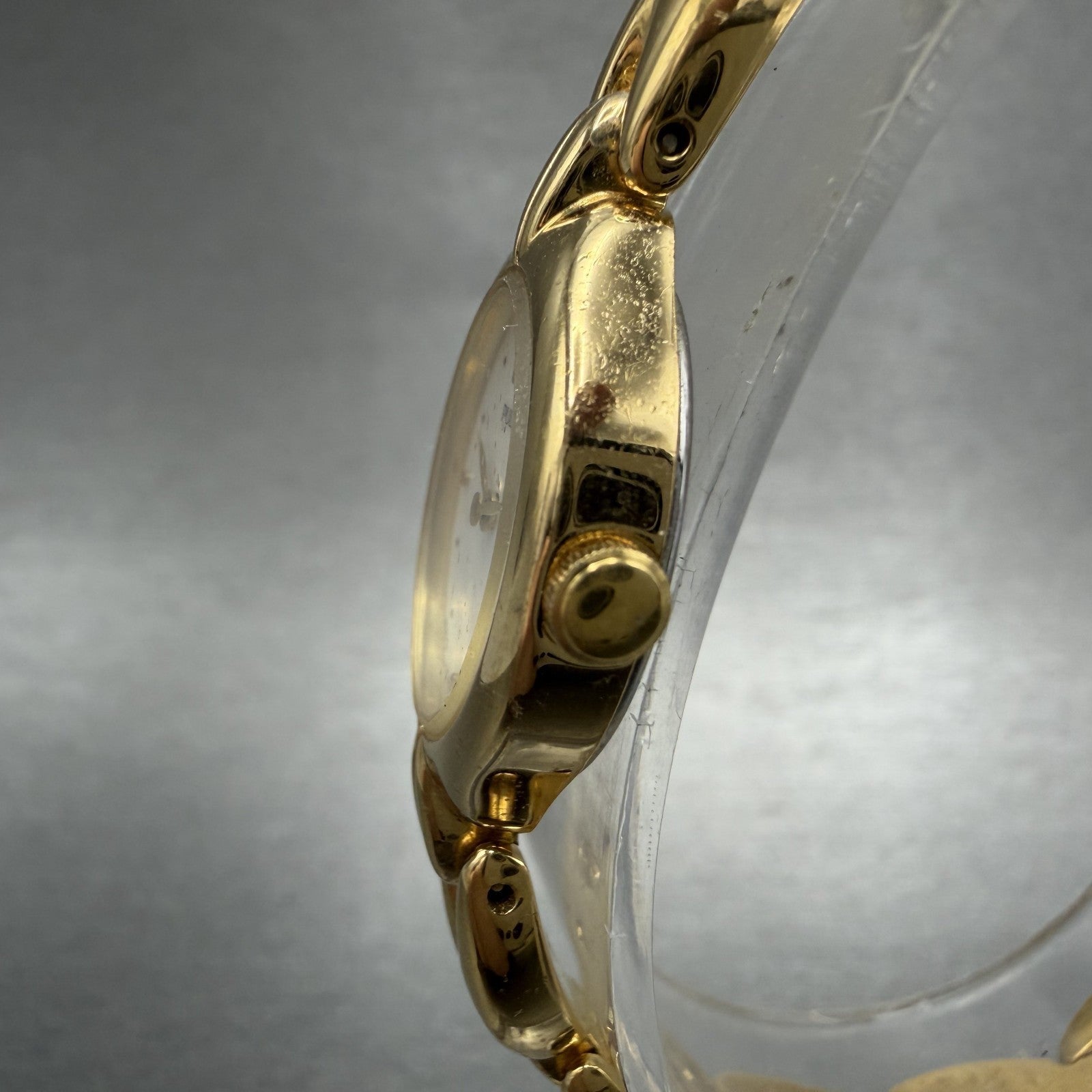 Seiko Pulsar Watch Women 16mm MOP Dial Gold Tone Oval V4005850 New Battery2