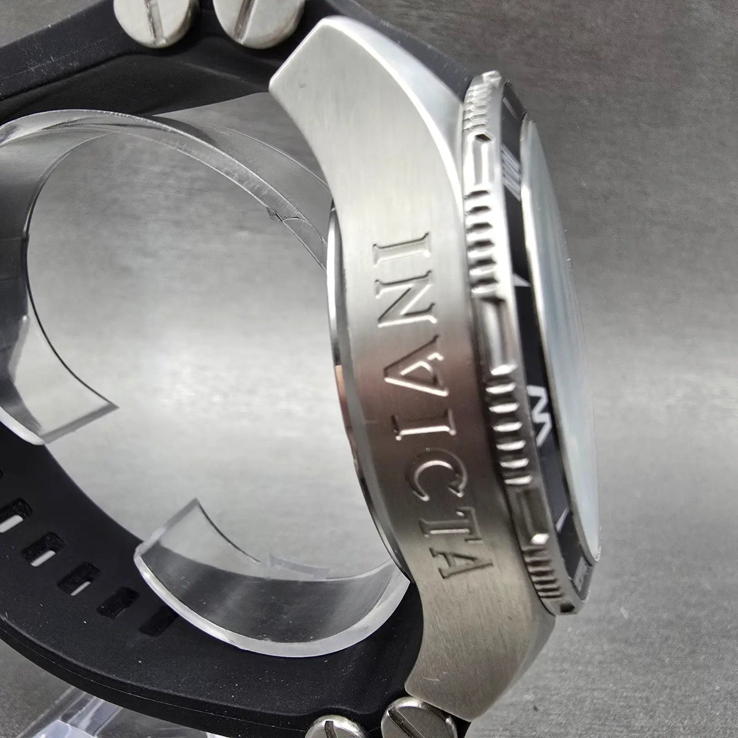 Invicta Aviator Flight GMT Watch Men 48mm Black Dial Steel Date 1746 New Battery4