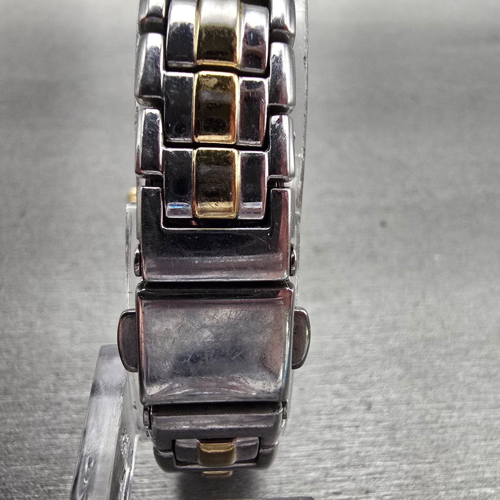 Bulova Watch Women 26mm Silver Dial Two Tone Gemmed Bezel 98R166 New Battery7