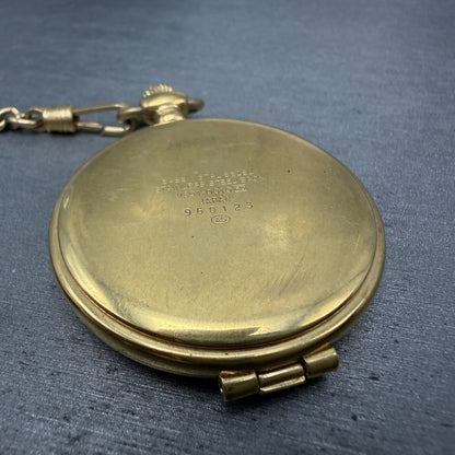 Seiko Alba Success Pocket Watch Men 42mm White Dial Gold Tone V301-0010 New Batt8