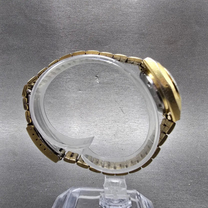 Seiko Automatic Watch Women 25mm Champagne Dial Gold Tone Daydate 4206-0469 Runs8