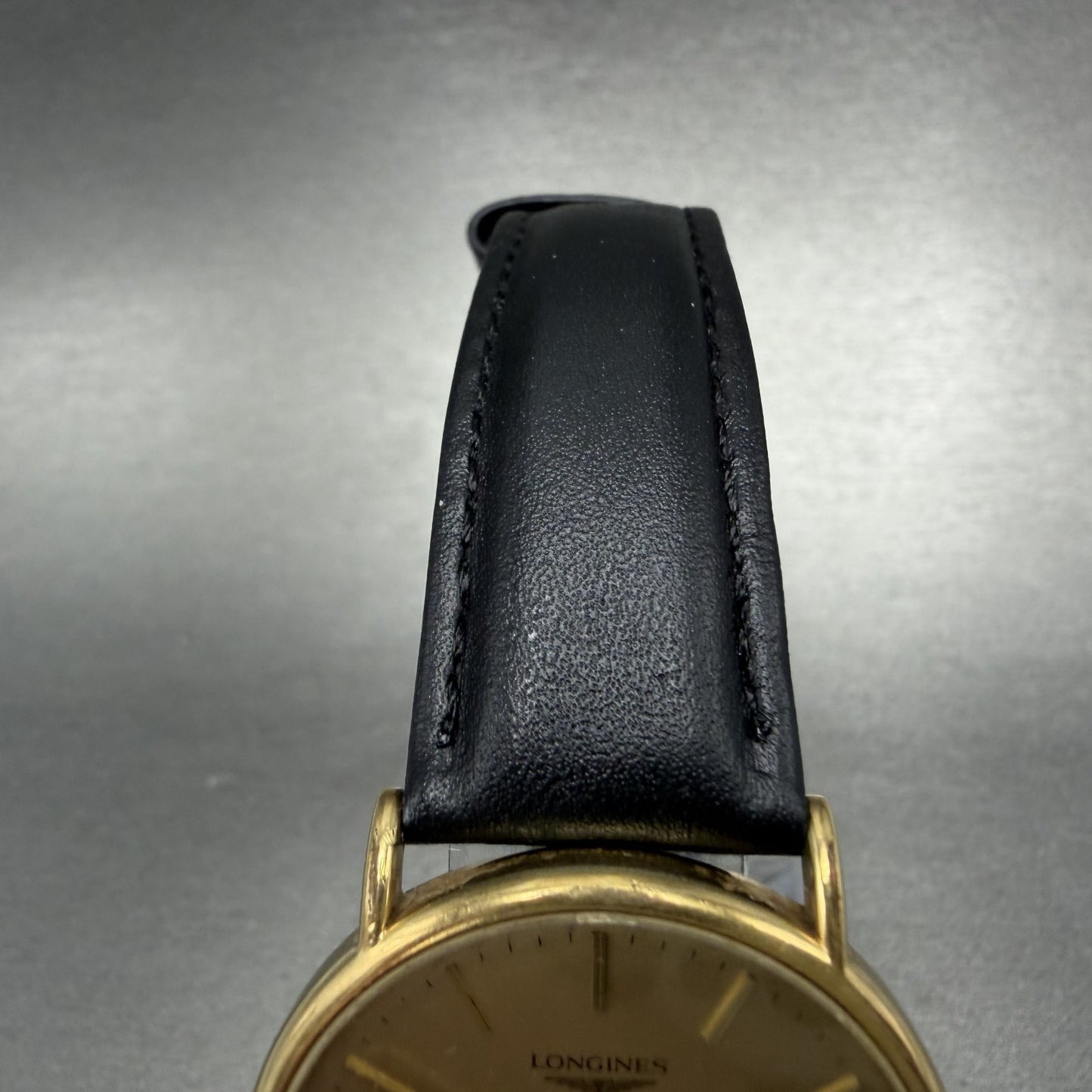 Longines Watch Men 33mm Gold Dial Gold Tone Date Round 7231 156 New Battery4