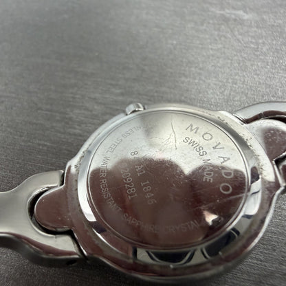 Movado Kara Watch Women 24m Pink Dial Steel Round 84-A1-1846 New Battery9