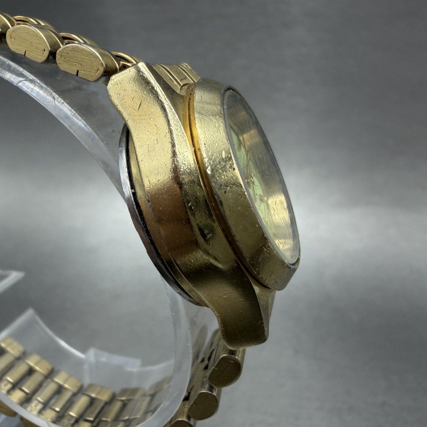 Citizen Automatic Watch Women 26mm Green Dial Gold Daydate 6651-R07068 PARTS4