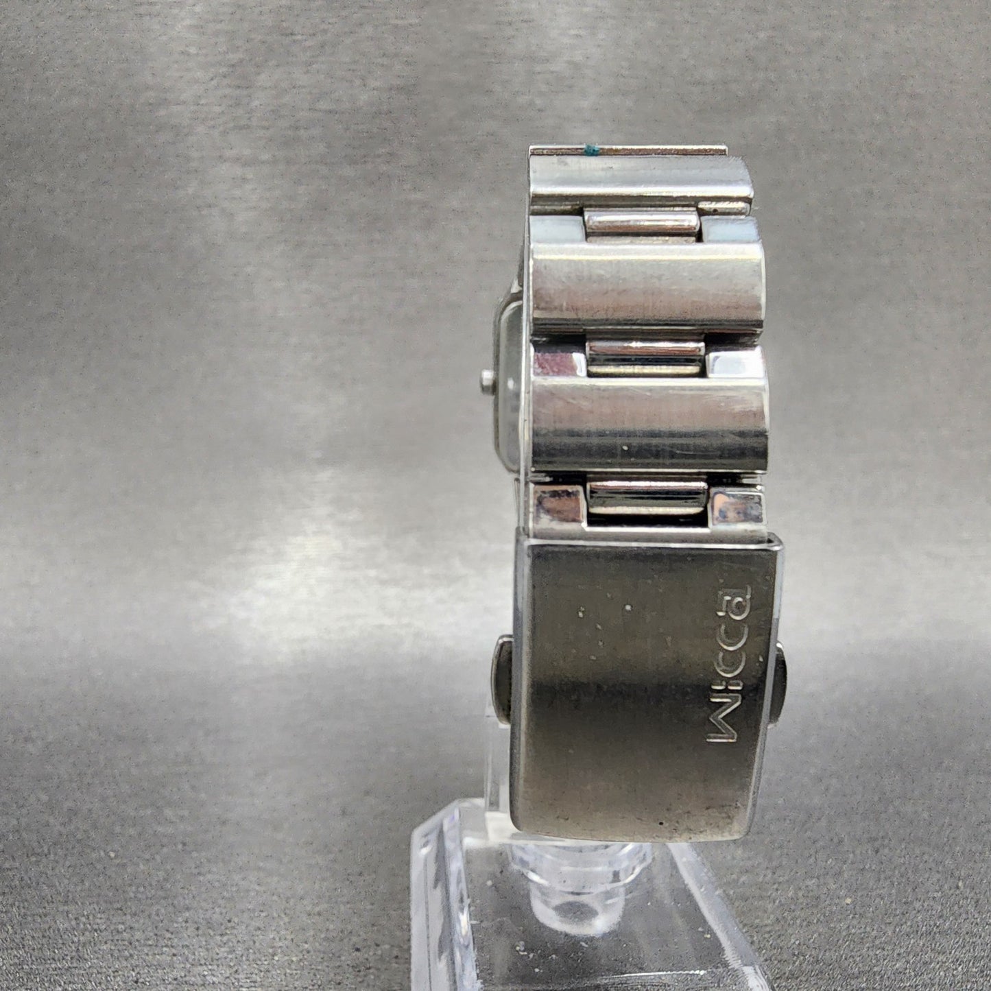 Citizen Wicca Tank Watch Women 21mm Pink Dial Silver Tone 1032L19478 NewBattery7