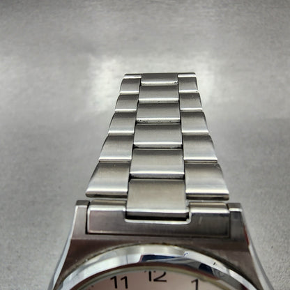 Seiko Spirit Watch Men 35mm White Dial Silver Tone Daydate 7n437000 New Battery7