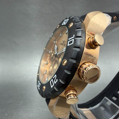 Invicta Pro Diver Chrono Watch Men 50mm Rose Gold Dial Rose Gold Tone New Batt2