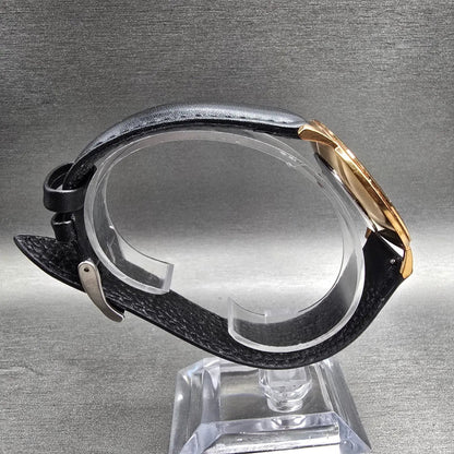 Bulova Watch Men 40mm Champagne Dial Rose Gold Round 97A126 New Battery8