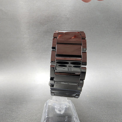 Movado Fiero Watch Men 32mm Black Dial Tungsten Rectangle 0605621 New Battery7