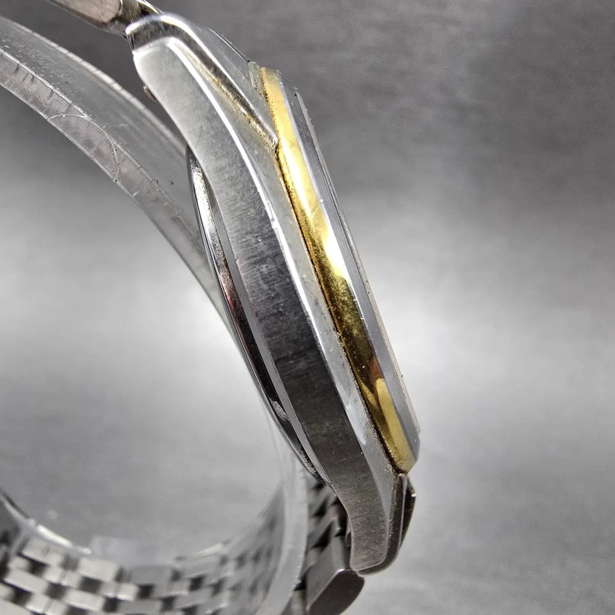 Citizen Forma Eco-Drive Watch Men 36mm Champagne Dial Two Tone Round Works JDM3