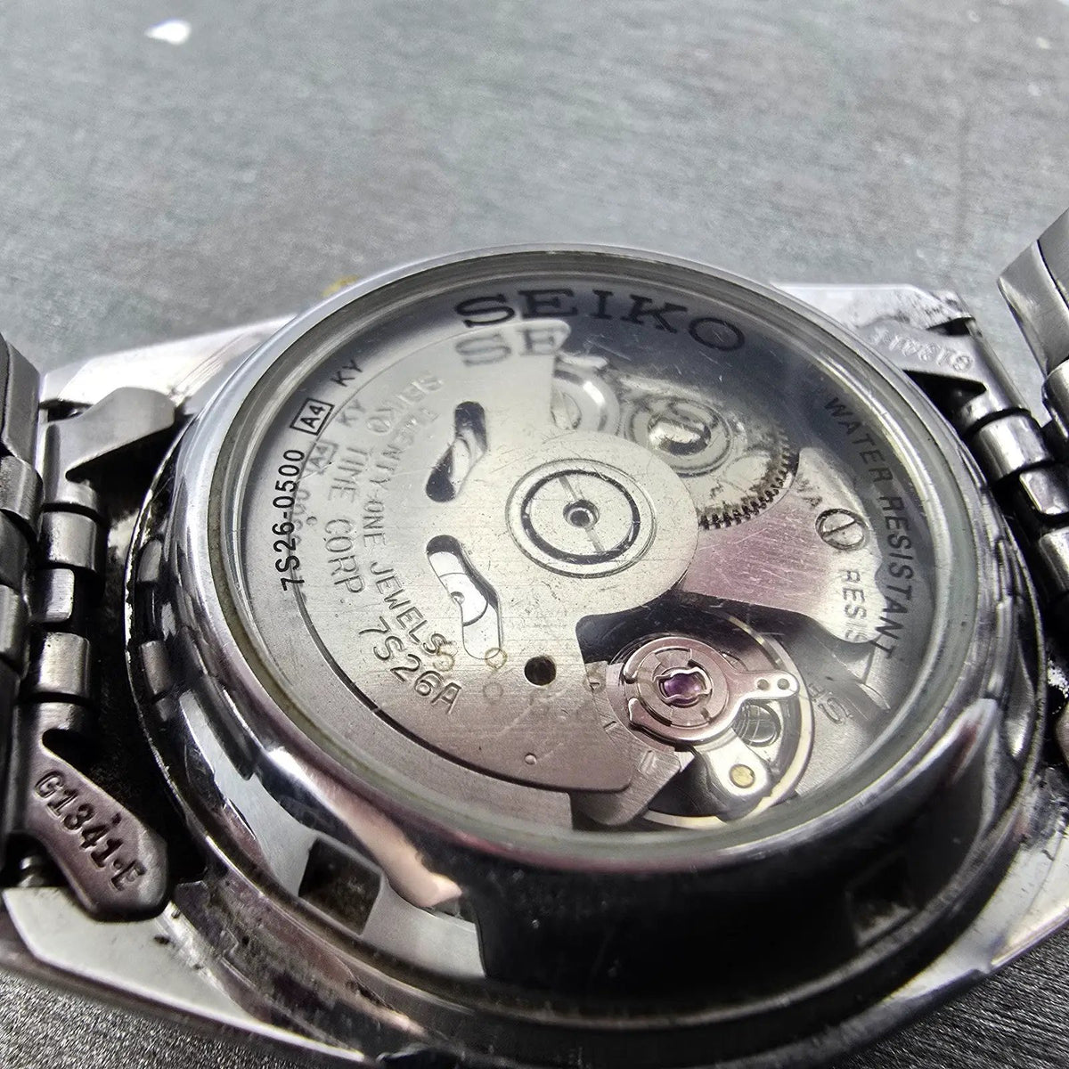 Seiko 5 Automatic President Watch Men 36mm Silver Dial Two Tone Daydate VTG Runs10
