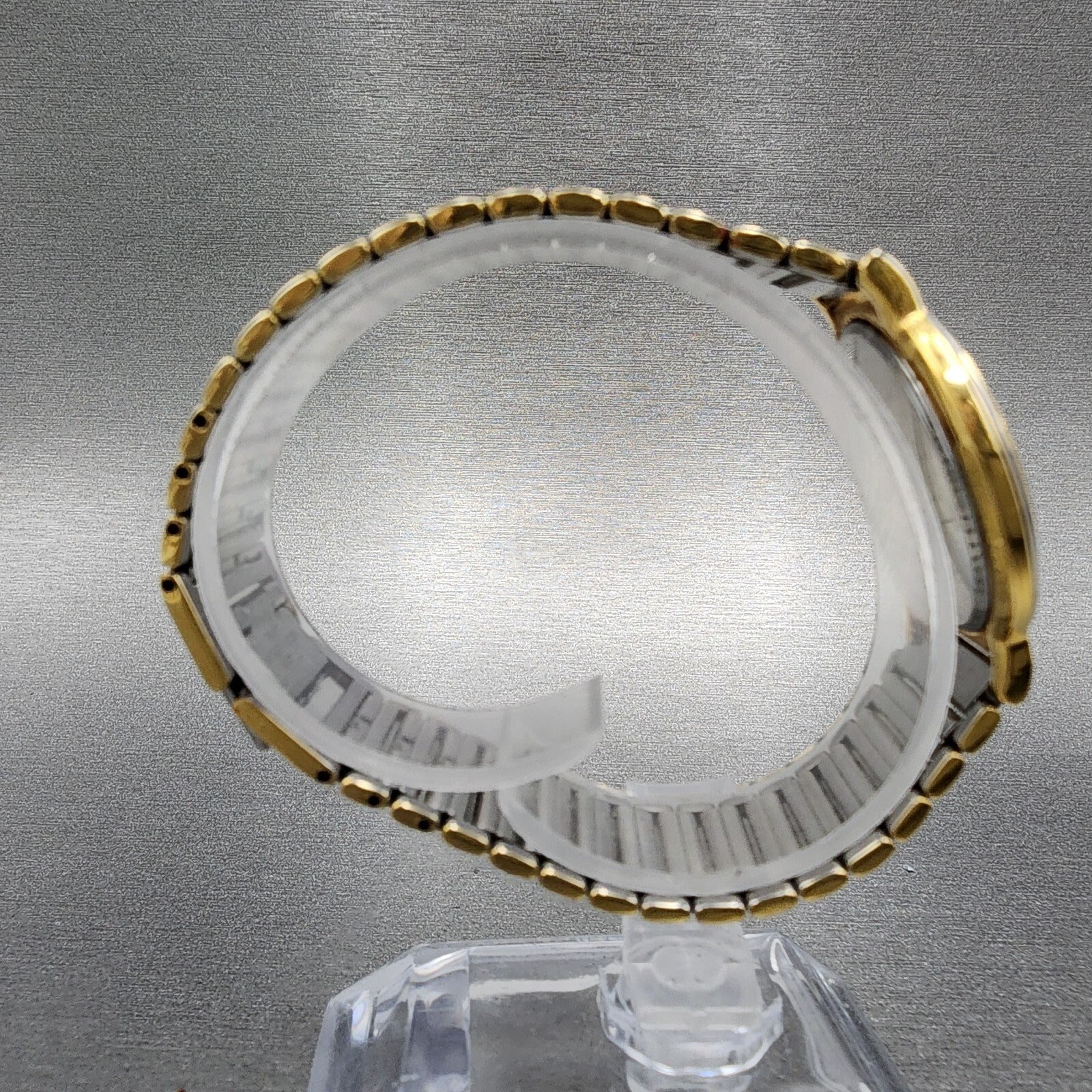 Yves Saint Laurent Watch Women 29mm Champagne Dial Two Tone Round New Battery8