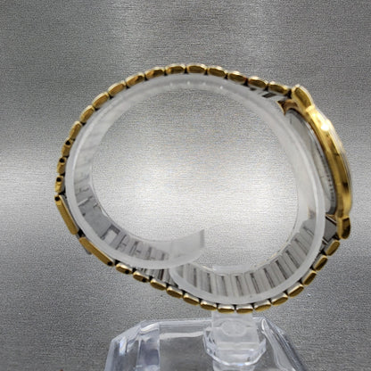 Yves Saint Laurent Watch Women 29mm Champagne Dial Two Tone Round New Battery8