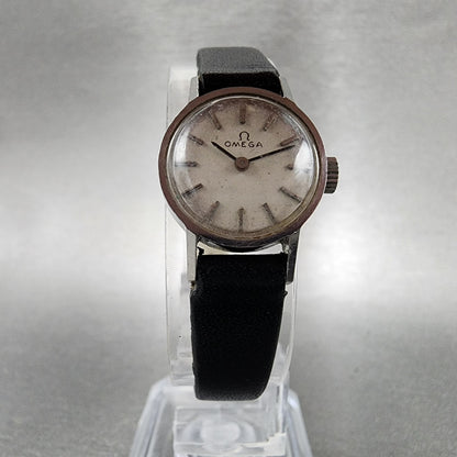 Omega Geneve Watch Women 17mm White Dial Stainless Steel Manual Wind Runs5