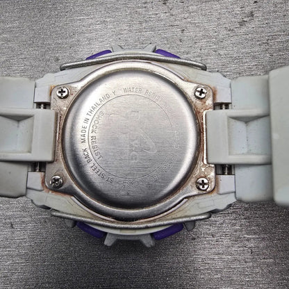 Casio Baby-G BG-1006SA Watch Women 42mm Purple Silver Alarm Chronograph New Batt10