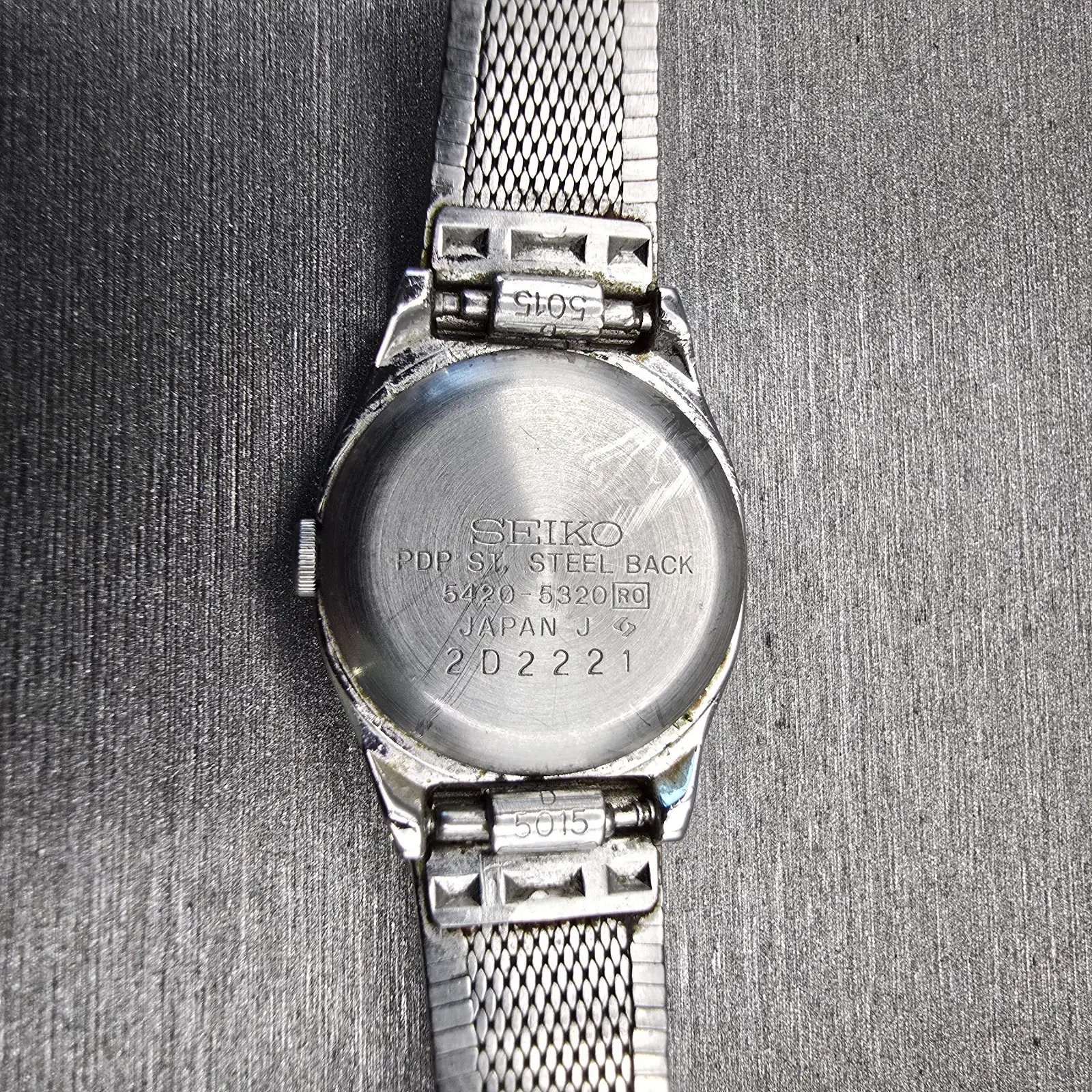 Seiko Watch Women 19mm Silver Dial Silver Tone Oval 5420-5320 New Battery VTG10
