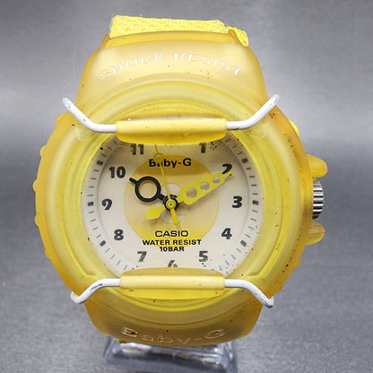 Casio BabyG BG11 Watch Women 40mm White Dial Clear Tone Round New Battery BA10