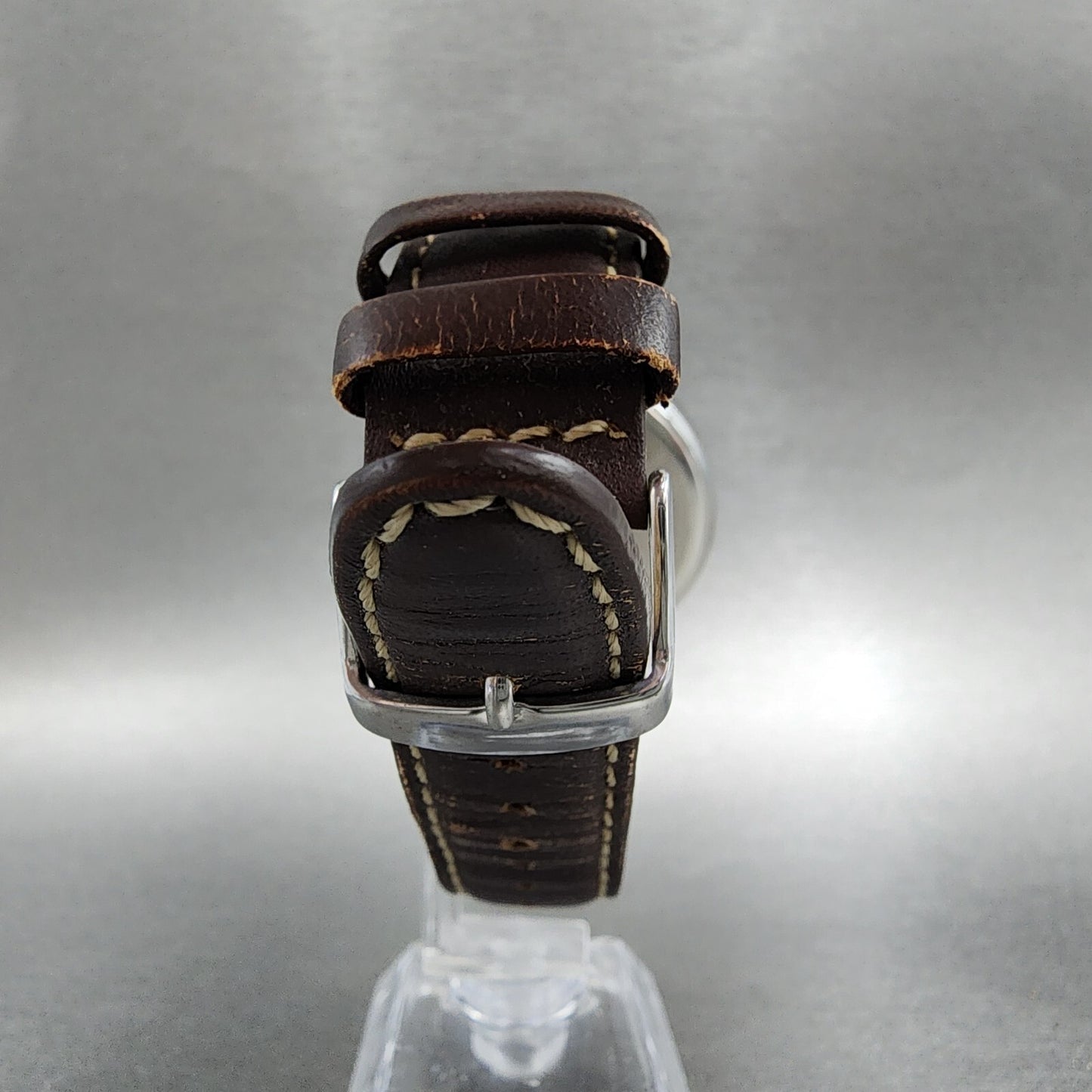 Timex Easy Reader Watch Men 43mm Cream Dial Silver Tone Round New Battery7