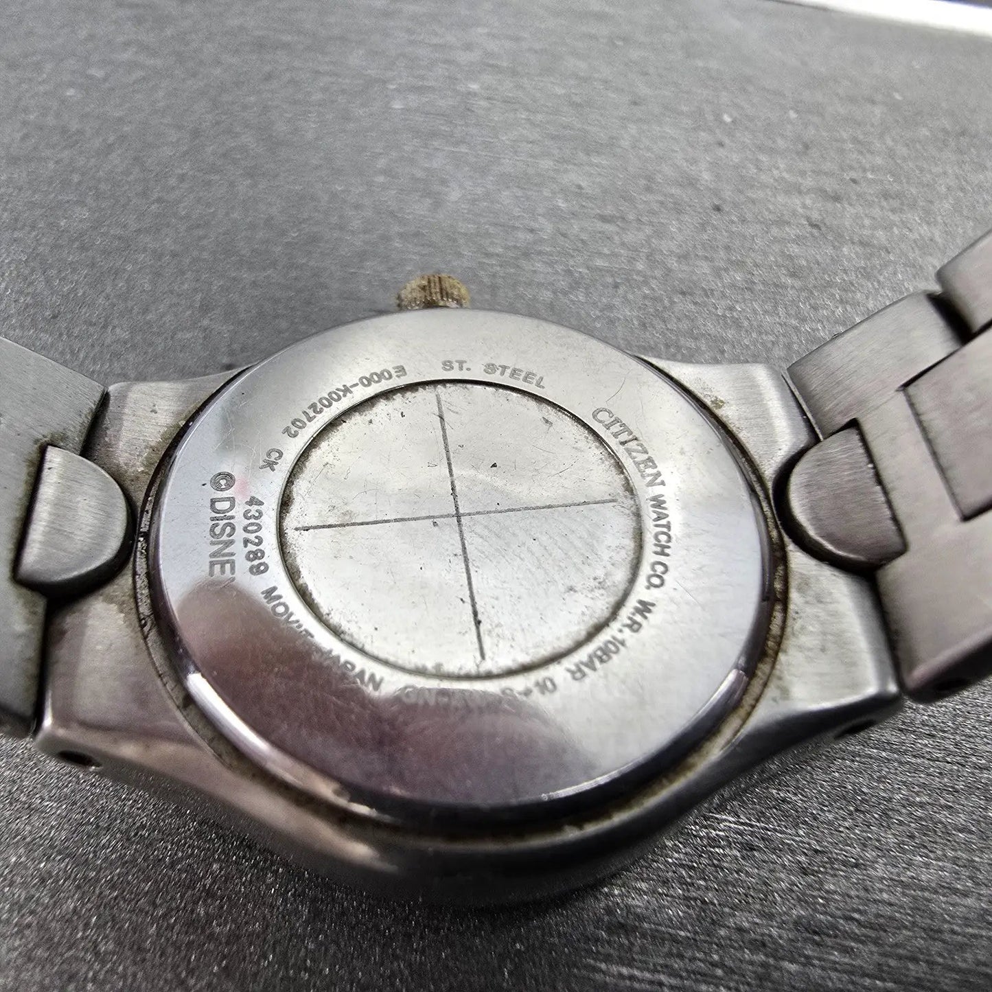 Citizen Eco-Drive Mickey Watch Women 25mm White Dial Two Tone Daydate Runs9