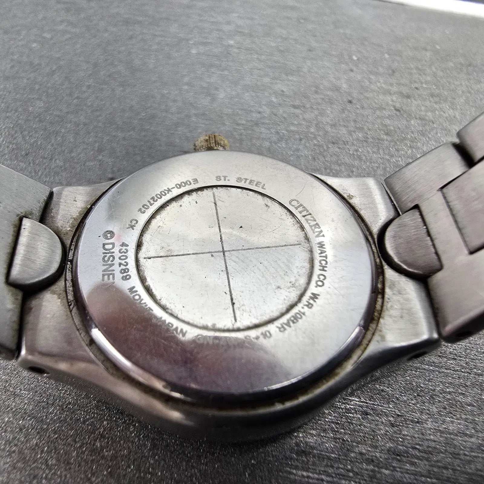 Citizen Eco-Drive Mickey Watch Women 25mm White Dial Two Tone Daydate Runs9